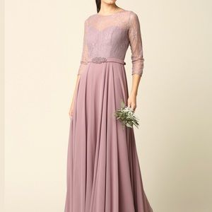 EVA USA Dusty Pink Maxi Dress Size M